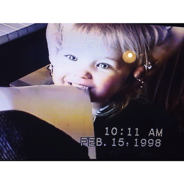 Reposting because people were confused: yes, this is me at 2 years old.  demon b...