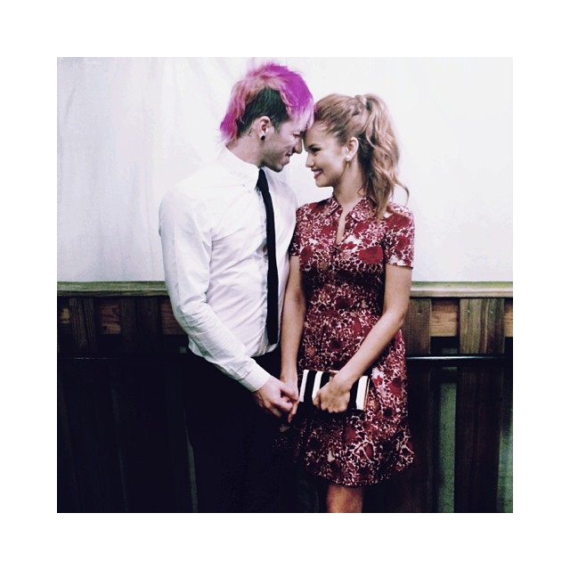 this boy is the dream // especially nice of him to match his hair to my dress...