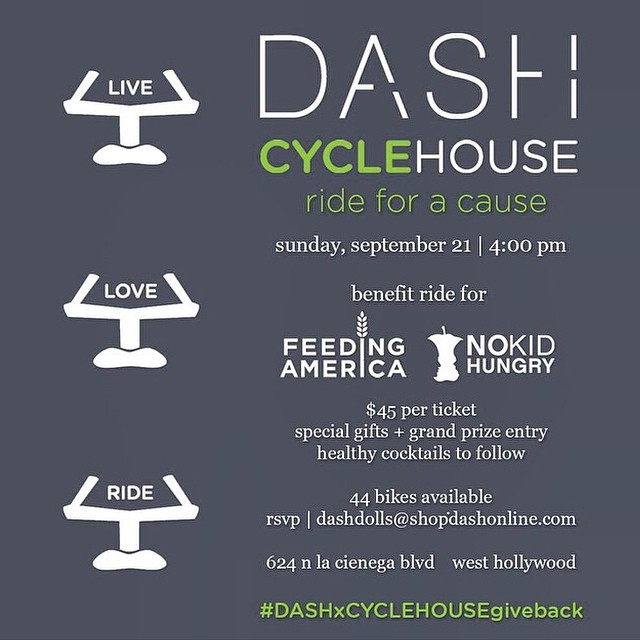 DASH and @cyclehousela team up to ride for a cause tomorrow!! Don't miss this be...