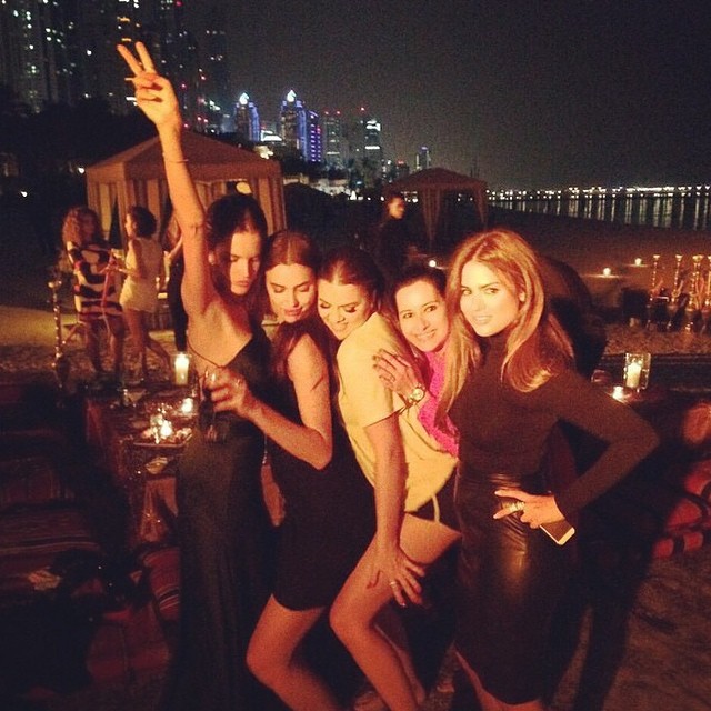 Dubai Nights with my girls @alessandraambrosio @irinashayk  @carladibello #Dubai...