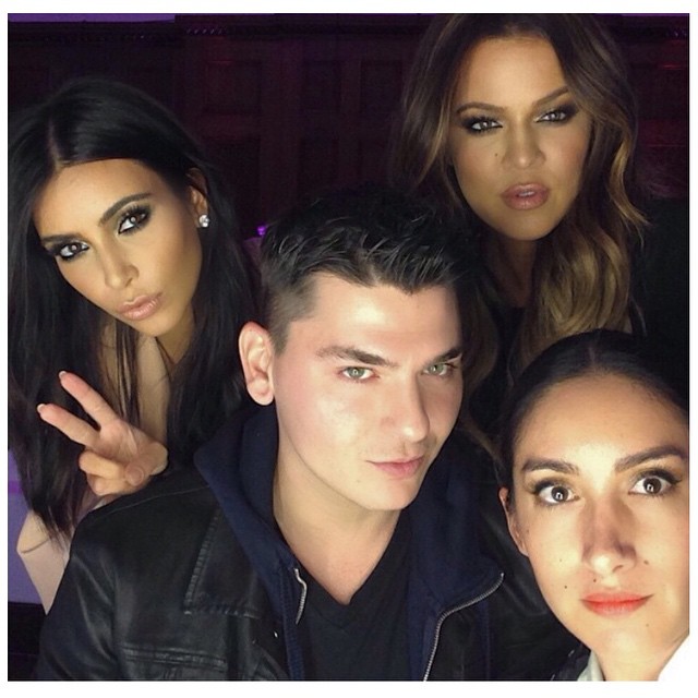 What would we do without these guys! @makeupbymario @jenatkinhair @khloekardashi...