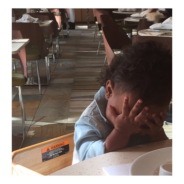 Playing peek a boo with my boo ...