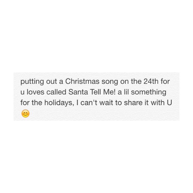 #10DaysTilSantaTellMe ...