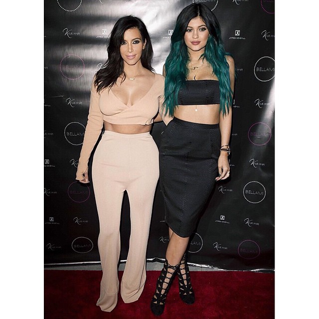 From last night with @bellamihair #kyliehairkouture...