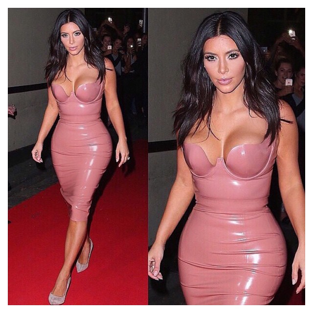 Last nights look- Atsuko Kudo Latex top & skirt, Giuseppe Zanotti heels. Glam @j...
