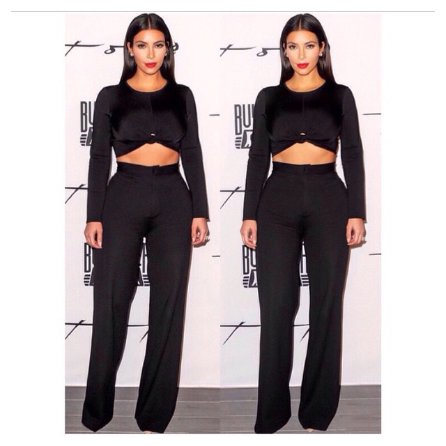 Last nights look- Balmain top, Alexander McQueen pants Glam @joycebonelli @thesc...