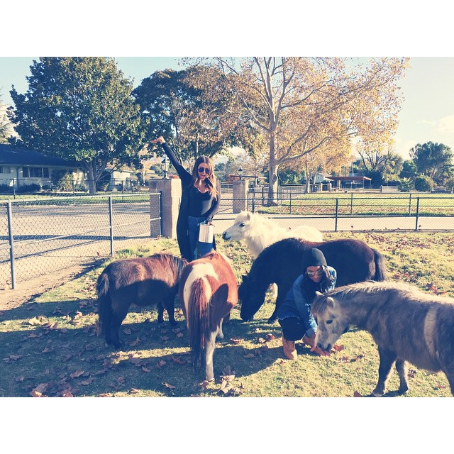 I'm in heaven at QuickSilver Ranch with my little ponies and @theeforevermalika ...