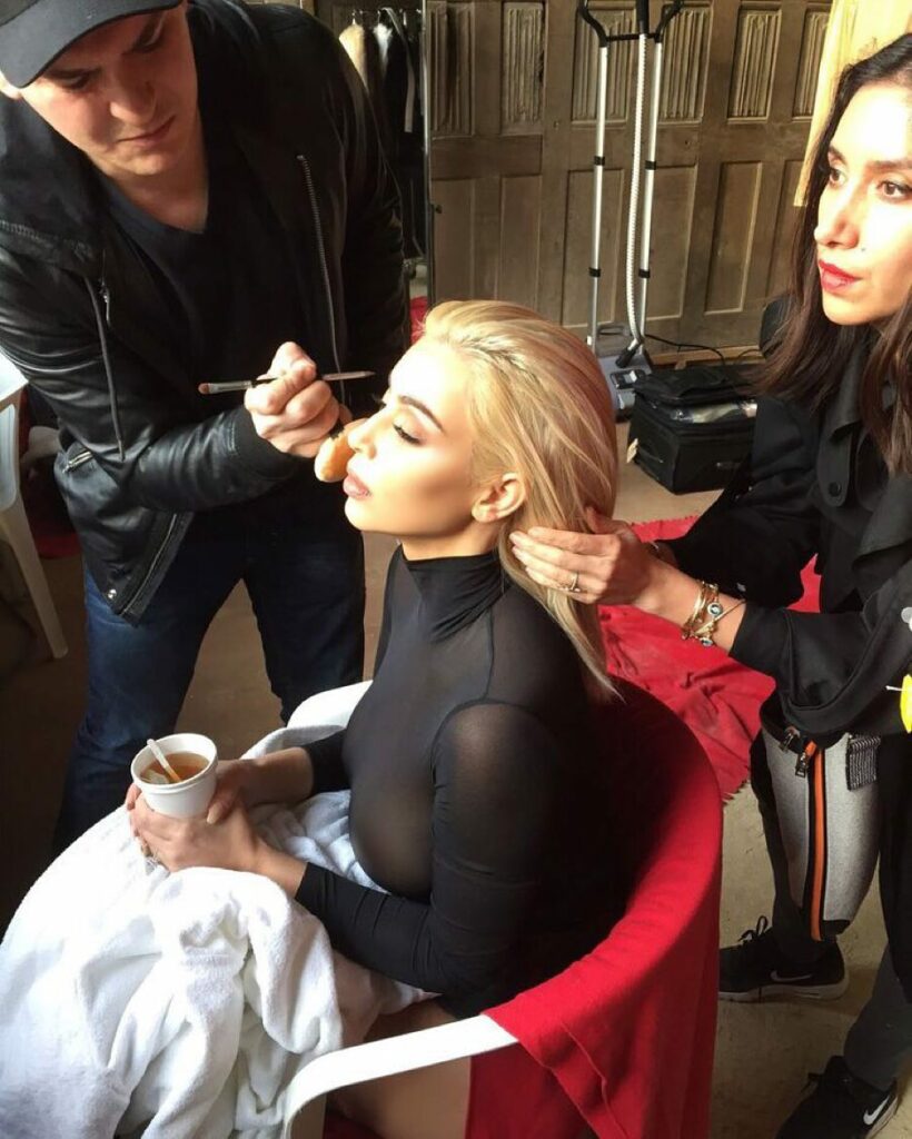 BTS with the best glam team & bff's a girl could ask for!!! @makeupbymario @jena...