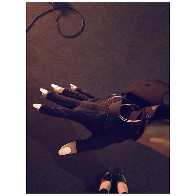 was fit for my very own mimu gloves today! thank u @ImogenHeap for welcoming me ...