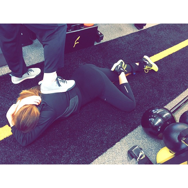I think @gunnarfitness is trying to kill me!! Lol thanks @kendalljenner for bein...
