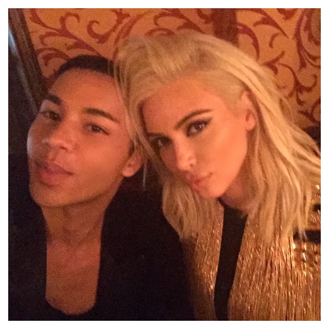 Congrats on a fab show!!!!! @olivier_rousteing @balmainparis...