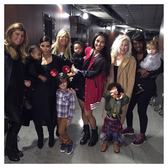 This was an adventure! Try getting 5 kids to look and smile #DisneyOnIce...