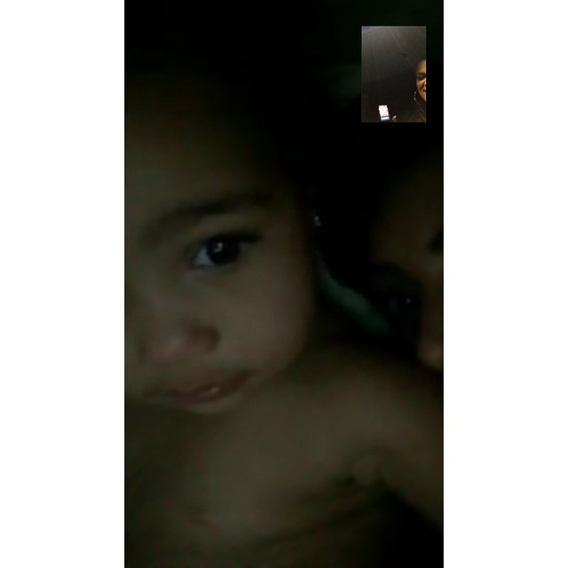 Face time session with Nori and KiKi  I mean... her cuteness is unreal. My baby!...