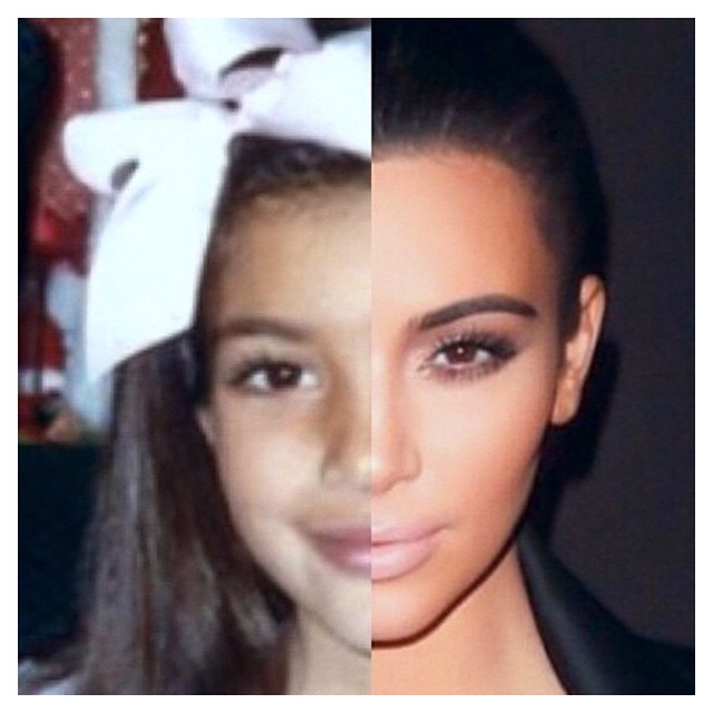 Love this side by side of me when I'm 7 and me now...