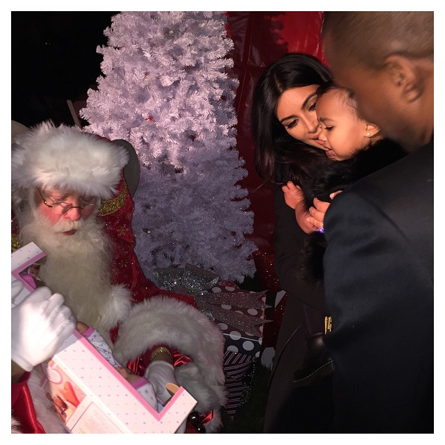 North is still warming up to Santa . The same Santa has come to my moms Christma...