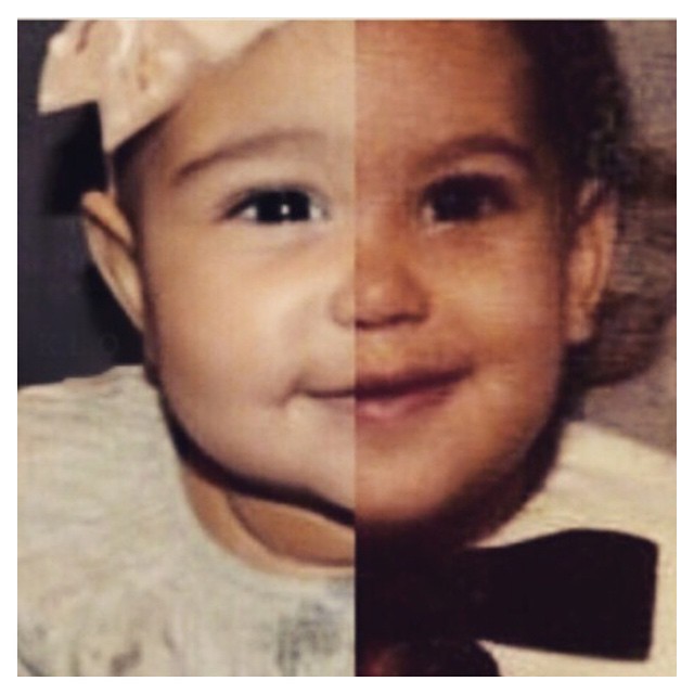 I'm not sure who made this but I love these side by side pics. This is me on the...