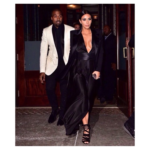 Last nights look- a Pierre Balmain dress from years ago, Costume National cummer...