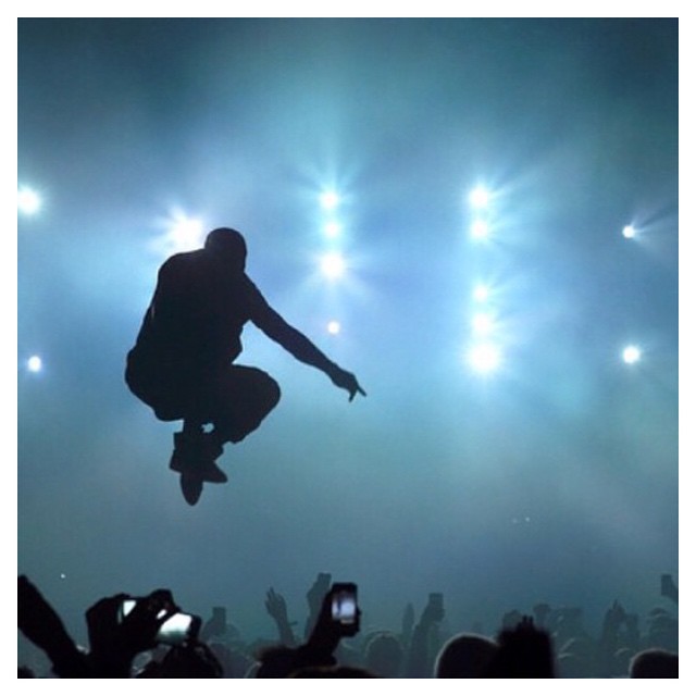 Love this pic from Kanye's performance in Phoenix over the weekend at the Direct...