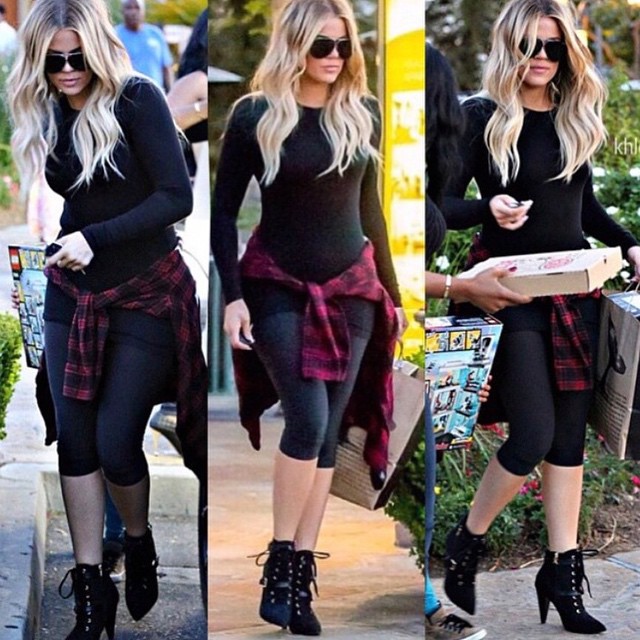 Me in my @kardashiankollection boots on auntie duty! My idea of the perfect day ...