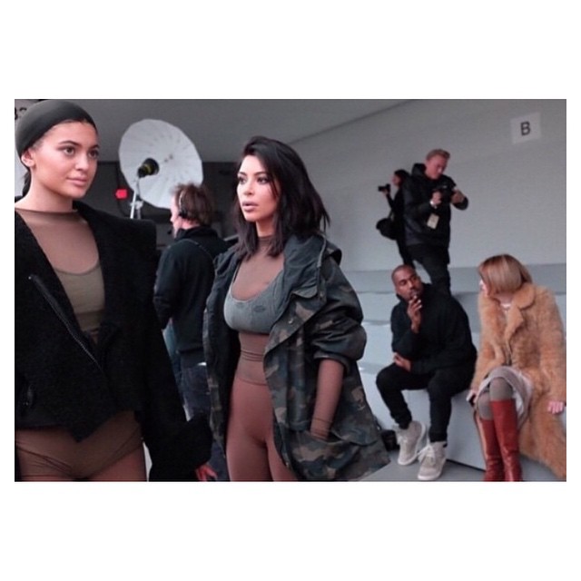 Backstage at the Yeezy show!!!!! So proud of my baby!!!! This moment is here!!! ...
