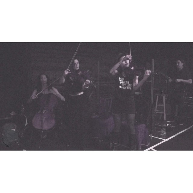 tiny snippet of the strings rehearsing best mistake as promised #honeymoontour (...