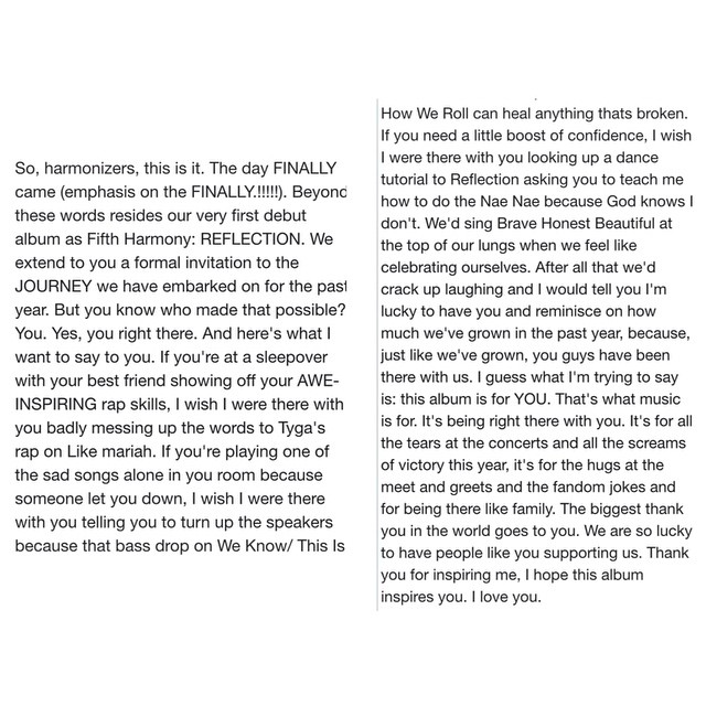 i wrote something about our album. i CANT BELIEVE REFLECTION IS STILL NUMBER 1 O...