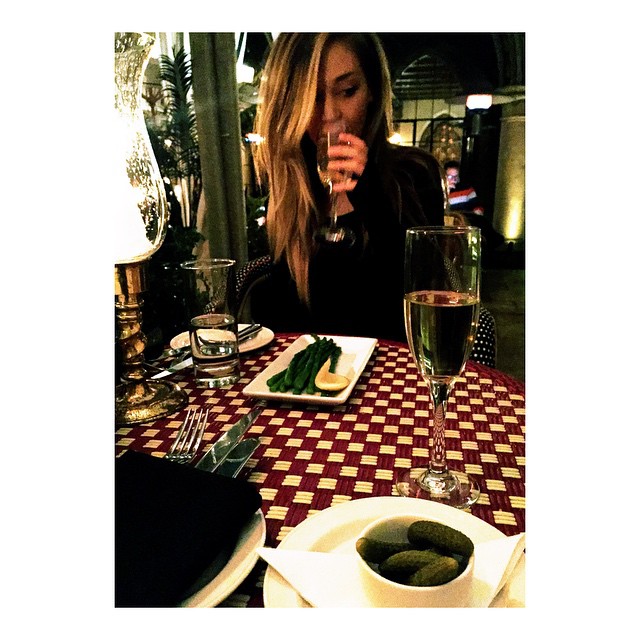 Bubbles at Chateau with my adorable @eatglitter...