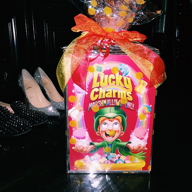 Ahhhh!! Thank you thank you Lucky Charms for my one of a kind "only marshmallows...