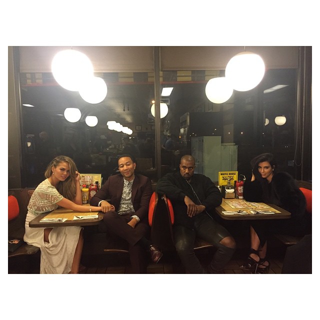 Double date at the Waffle House...