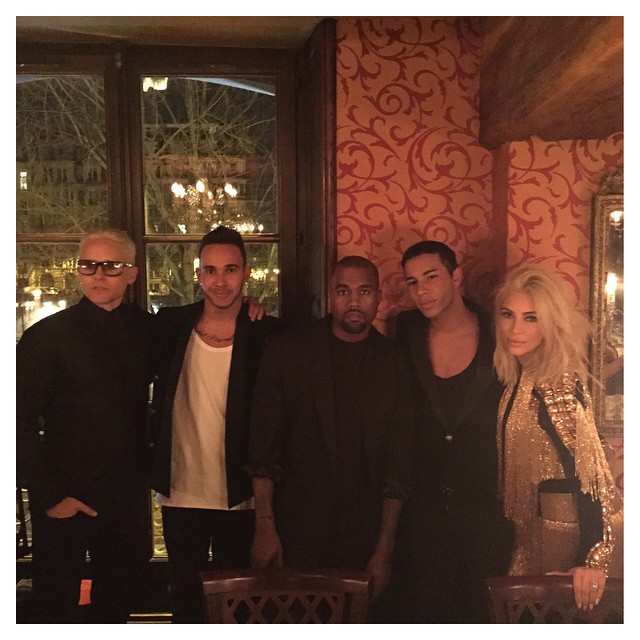 Blonde book ends at the Balmain after party!!! @jaredleto @lewishamilton @olivie...