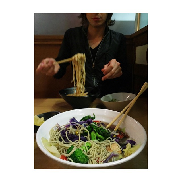 Sometimes we take a break from making ramen & writing music  to go order ramen &...