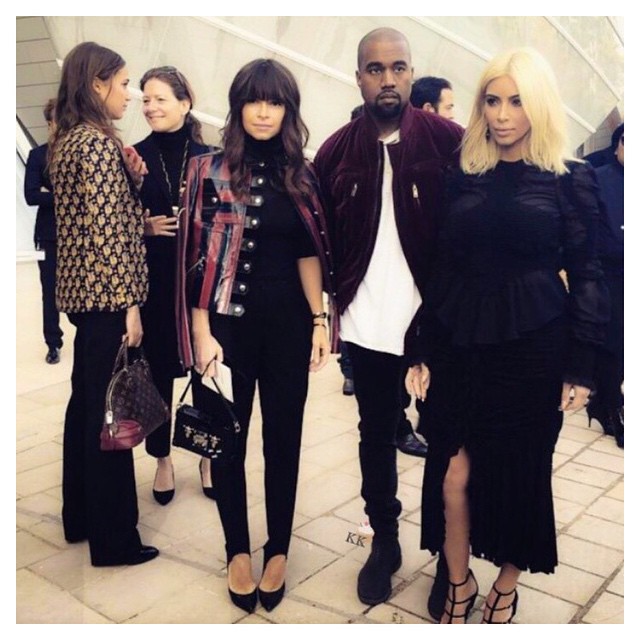 At the Louis Vuitton Show with @miraduma...