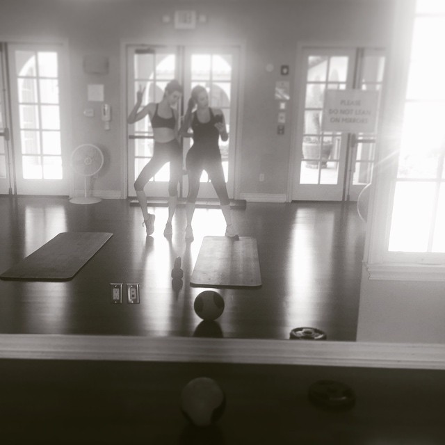 We workin on our fitness!!! #SisterSister #Fitness...