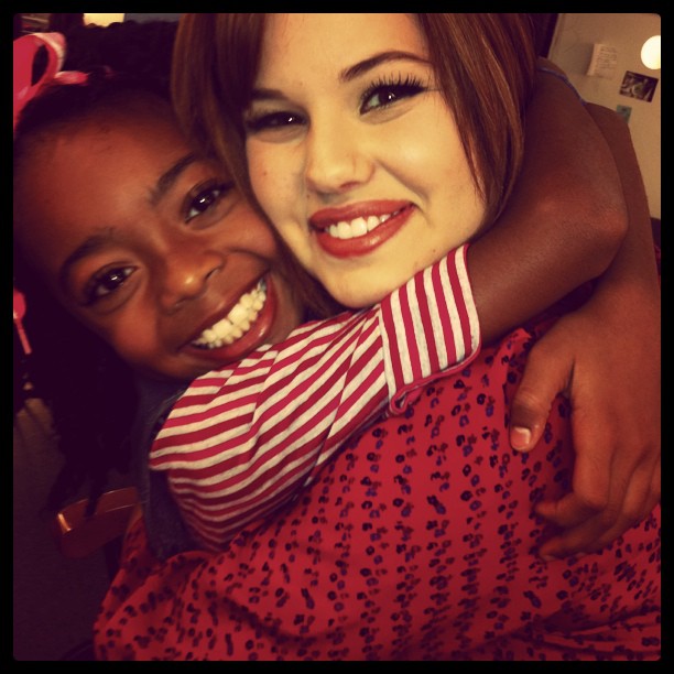 snuggle time with Princess Skai before our live-audience taping....