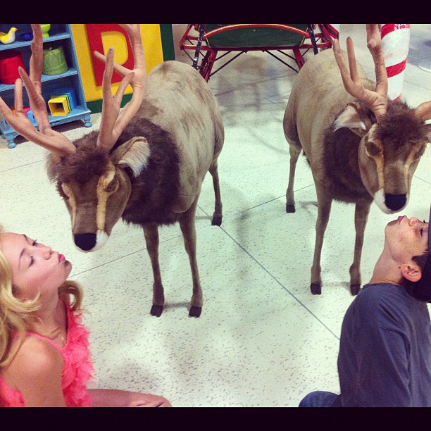 three days until our Christmas episode. we partied in the toy store:...