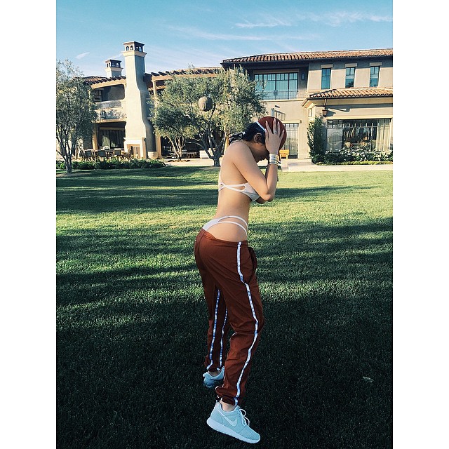 chill pool day @ the Disick mansion...