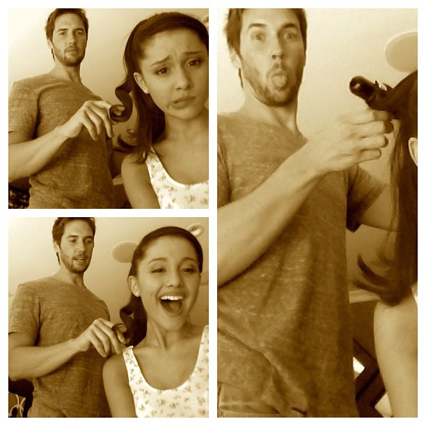 Getting ready w @paulnortonhair #paulsponytails #hi ...