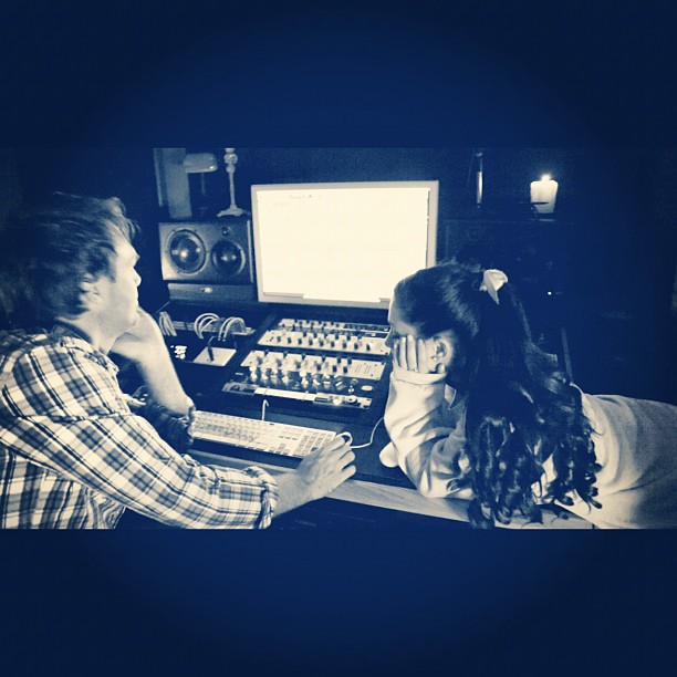 Pic from the studio tonight w @peterstengaard.. I can't wait for you guys to hea...