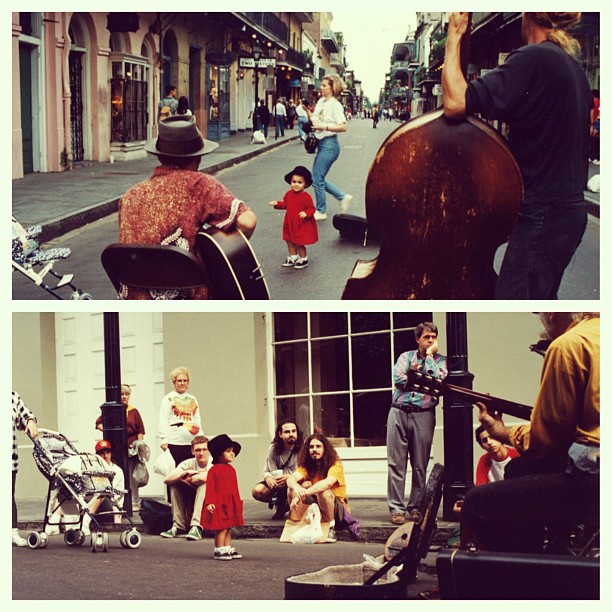 #flashbackfriday on the streets of New Orleans. Mom said I wouldn't leave the mu...