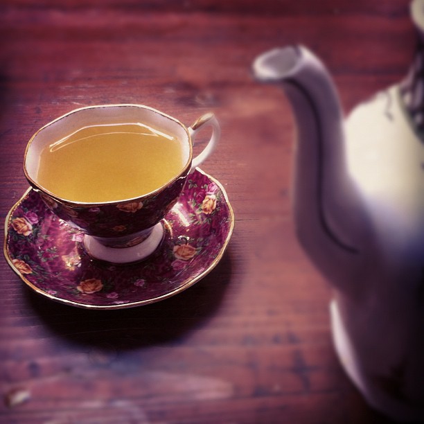 my morning green tea:...