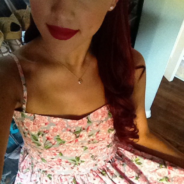 Getting ready for my birthday party! #birthdaydress...