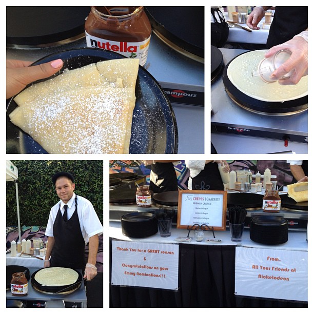 Nickelodeon sent an amazing Crepe truck to set today in celebration of the Emmy ...