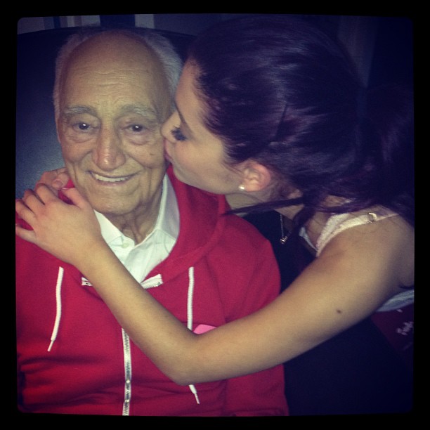 Me & grandpa!!! He's wearing his Ariana army hoodie! Hehe... I love him more tha...