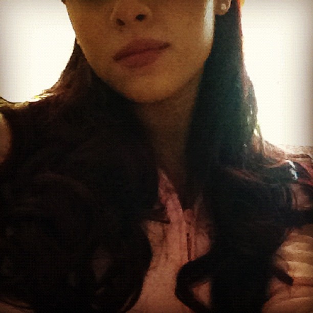 Cyndra curled my curls extra nice this mawninnn.. Love you Cyndra #hi #bored...