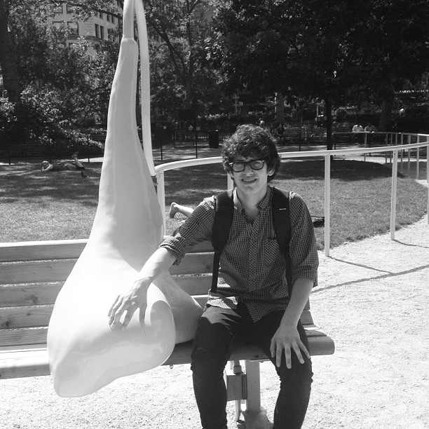 Matt Bennett loves modern art...