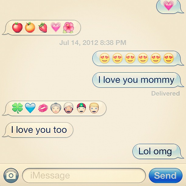 My mom is the cutest...