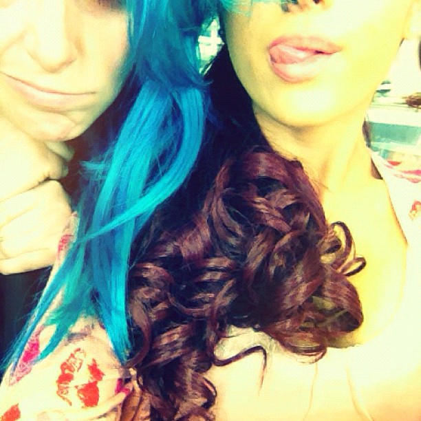 Colorful hair @jennamenking :p...