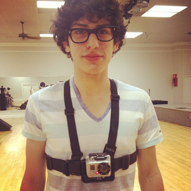Matt has a camera strapped to his chest.. #reallife...