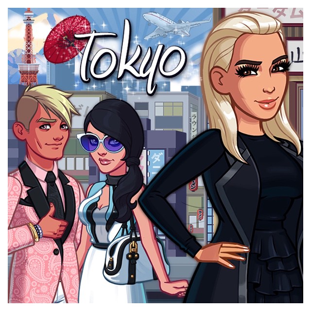 Blonde hair don't care! #NewUpdate #KimKardashianHollywood #Tokyo...