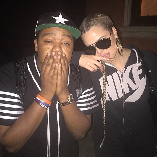 About last night By @kylemassey: 
Braids on fleek wit @khloekardashian #happybir...
